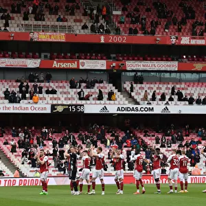 Arsenal Players Applaud Fans: Arsenal vs Brighton & Hove Albion, Premier League 2020-21