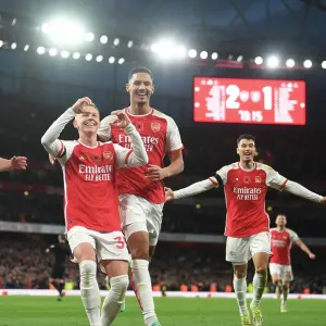 Arsenal Players Celebrating Goal Print
