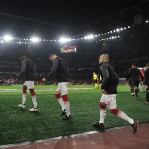 Arsenal Players Gear Up for Europa League Showdown against AC Milan at Emirates Stadium