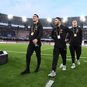 Arsenal Players Granit Xhaka, Sead Kolasinac, and Bernd Leno Before Napoli Clash in Europa League Quarterfinals