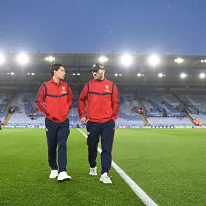 Arsenal Players Hector Bellerin and Sead Kolasinac Before Leicester City Clash (Premier League 2019-20)