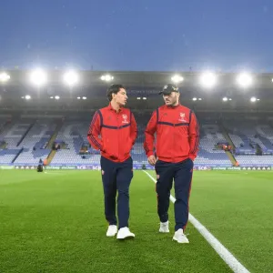 Arsenal Players Hector Bellerin and Sead Kolasinac Before Leicester City Clash (Premier League 2019-20)