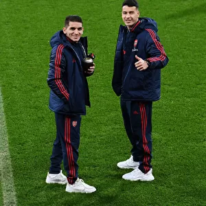 Arsenal Players Lucas Torreira and Gabriel Martinelli Before FA Cup Match vs AFC Bournemouth