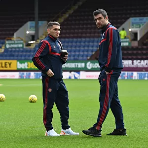 Arsenal Players Lucas Torreira and Sokratis Before Burnley Match, Premier League 2019-2020