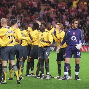 Arsenal players before the match. Sunderland 0: 3 Arsenal