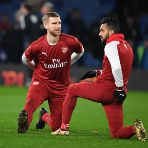 Arsenal Players Per Mertesacker and Theo Walcott Before Carabao Cup Semi-Final vs Chelsea Arsenal Players Per Mertesacker and Theo Walcott Before Carabao Cup Semi-Final vs Chelsea