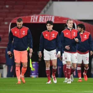 Arsenal Players Prepare for Battle: Arsenal vs Burnley at Emirates Stadium (December 2020) Arsenal Players Prepare for Battle: Arsenal vs Burnley at Emirates Stadium (December 2020)