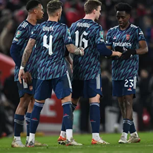 Arsenal Players Reaction: Magalhaes, White, Holding, and Lokonga after Carabao Cup Semi-Final vs Liverpool