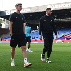 Arsenal Players Rob Holding and Matt Turner Prepare for Crystal Palace Clash in 2022-23 Premier League