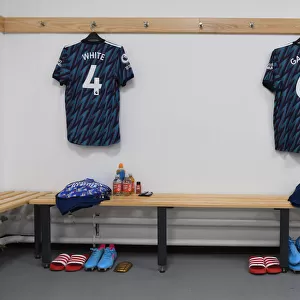Arsenal Players Shirts in Wolverhampton Wanderers Changing Room - Premier League Clash