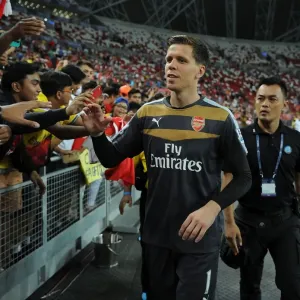 Arsenal Players Sign Autographs after Arsenal v Singapore XI Match, 2015