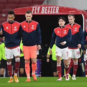 Arsenal Players Walk Out before Arsenal vs Burnley, Premier League 2020-21