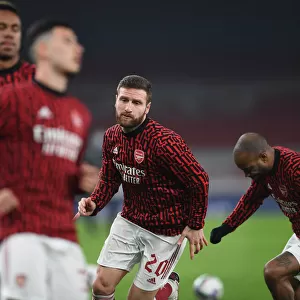 Arsenal Players Warm Up at Empty Emirates Stadium Ahead of Carabao Cup Quarterfinal vs Manchester City