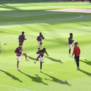 Arsenal Players Warm Up Print Arsenal Players Warm Up Print
