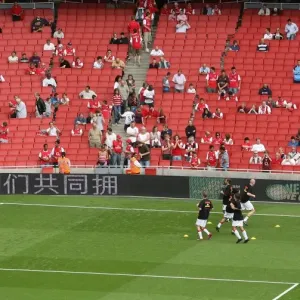 Arsenal Players Warm Up Before Triumphant 3:1 Victory Over Portsmouth in Barclays Premier League, Emirates Stadium (2007)