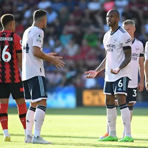 Arsenal Rivals Xhaka and Gabriel Clash in Intense 2022-23 Premier League Showdown Against AFC Bournemouth