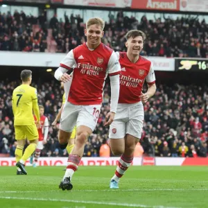 Arsenal: Smith Rowe and Tierney's Emotional First Goal Celebration Against Brentford (2021-22) Arsenal: Smith Rowe and Tierney's Emotional First Goal Celebration Against Brentford (2021-22)