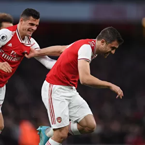 Arsenal: Sokratis and Xhaka's Celebration of First Goal Against Crystal Palace (2019-20)