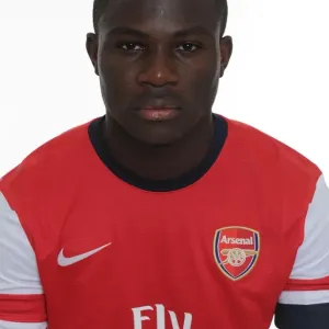 Arsenal Squad 2013-14: Emmanuel Frimpong at Team Photocall Arsenal Squad 2013-14: Emmanuel Frimpong at Team Photocall