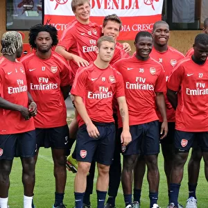 The Arsenal squad. Arsenal Training Camp, Bad Waltersdorf, Austria, 24 / 7 / 2010