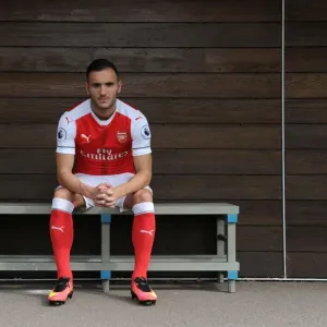 Arsenal Squad: Lucas Perez at 2016-17 Season Photocall Arsenal Squad: Lucas Perez at 2016-17 Season Photocall