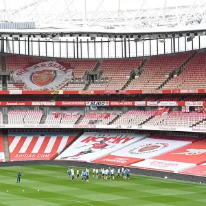 Arsenal Squad Training at Emptied Emirates Ahead of Arsenal vs Liverpool, Premier League 2021