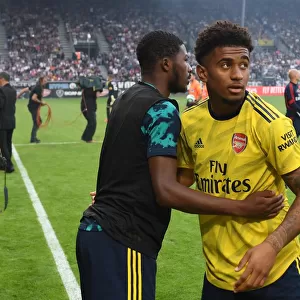Arsenal Stars Ainsley Maitland-Niles and Reiss Nelson Before Angers Friendly, 2019