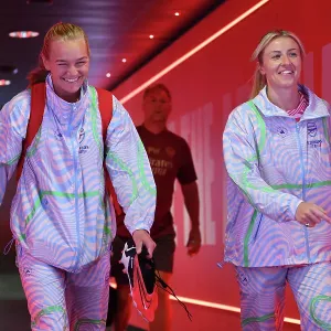 Arsenal Stars Frida Maanum and Leah Williamson Arrive at Emirates Stadium Ahead of Showdown with Liverpool Women (2023-24 Barclays Super League) Arsenal Stars Frida Maanum and Leah Williamson Arrive at Emirates Stadium Ahead of Showdown with Liverpool Women (2023-24 Barclays Super League)