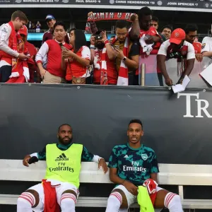 Arsenal Stars Lacazette and Aubameyang Before 2019-20 Pre-Season Clash vs Colorado Rapids