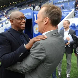 Former Arsenal Stars Lee Dixon and Ian Wright Reunite Before Leicester City vs Arsenal Match Former Arsenal Stars Lee Dixon and Ian Wright Reunite Before Leicester City vs Arsenal Match