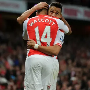 Arsenal Stars: Sanchez and Walcott's Unforgettable Goal Celebration vs. Burnley, 2014/15 Arsenal Stars: Sanchez and Walcott's Unforgettable Goal Celebration vs. Burnley, 2014/15