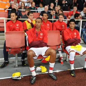 Arsenal subs (L>R) Nacer Barazite