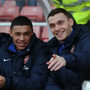 Arsenal Substitutes: Oxlade-Chamberlain and Vermaelen Prepare for Stoke City Showdown, 2014