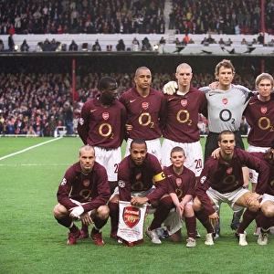 The Arsenal team. Arsenal 1: 0 Villarreal