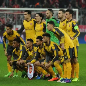 Arsenal team group. Bayern Munich 5: 1 Arsenal. UEFA Champions League. Round of 16 Arsenal team group. Bayern Munich 5: 1 Arsenal. UEFA Champions League. Round of 16