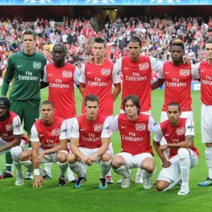 Arsenal Team Line-up Print - UEFA Champions League Play-Off 2011