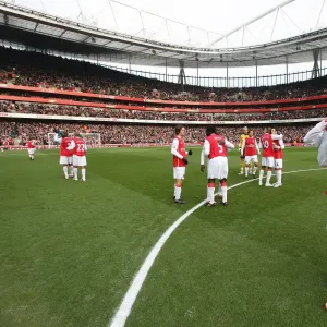 The Arsenal team before the match The Arsenal team before the match