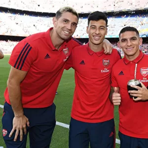 Arsenal Trio Pre-Season Encounter at Nou Camp: FC Barcelona vs Arsenal (2019-20)