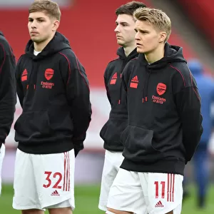 Arsenal Trio Prepare for Derby Showdown: Emirates Stadium, March 2021 (Arsenal v Tottenham Hotspur)