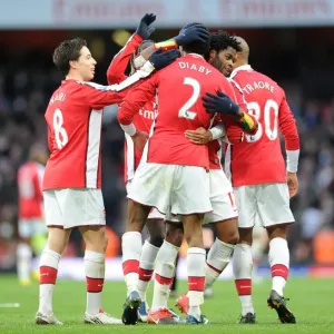 Arsenal Triumph: Diaby's Hat-Trick Celebration with Song, Nasri, and Arshavin vs. Aston Villa (3:0) Arsenal Triumph: Diaby's Hat-Trick Celebration with Song, Nasri, and Arshavin vs. Aston Villa (3:0)