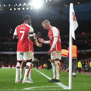 Arsenal Triumph: Zinchenko, Trossard, and Saka's Double Strike Celebration vs Burnley (2023-24) Arsenal Triumph: Zinchenko, Trossard, and Saka's Double Strike Celebration vs Burnley (2023-24)