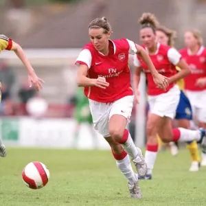 Arsenal Triumphs Over Brondby in UEFA Cup Semifinal: Julie Fleeting and Gitte Andersen Face Off