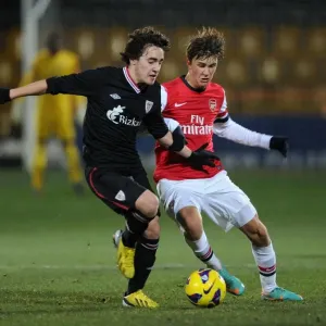 Arsenal U19 vs Athletico Bilbao U19: Kristoffer Olsson Tackles Unai Lopez in NextGen Series Match Arsenal U19 vs Athletico Bilbao U19: Kristoffer Olsson Tackles Unai Lopez in NextGen Series Match