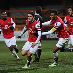 Arsenal U19s Triumph: Jon Toral and Martin Angha Celebrate Goals Against Athletico Bilbao U19 in NextGen Series