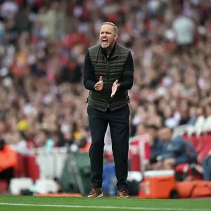 Arsenal v Manchester City - Barclays Women's Super League LONDON, ENGLAND - SEPTEMBER 22: Jonas Eidevall manager of Arsenal during the Barclays Women's Super League match between Arsenal