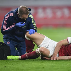 Arsenal v Manchester City - Carabao Cup Quarterfinals: Gabriel Martinelli Receives Treatment