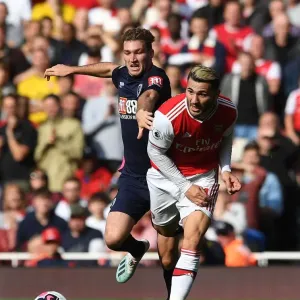 Arsenal vs. AFC Bournemouth: Sead Kolasinac vs. Jack Stacey Battle at Emirates Stadium Arsenal vs. AFC Bournemouth: Sead Kolasinac vs. Jack Stacey Battle at Emirates Stadium