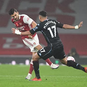 Arsenal vs Aston Villa: Dani Ceballos Clashes with Trezeguet in Empty Emirates Stadium, Premier League 2020-21