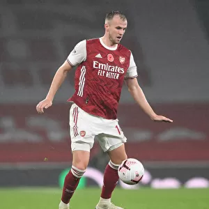 Arsenal vs Aston Villa: Rob Holding in Action at Emirates Stadium (Premier League 2020-21)