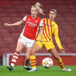 Arsenal vs. Barcelona: A Battle in the UEFA Women's Champions League at the Emirates Stadium